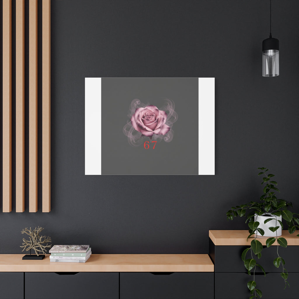 6 7 Valentine's Canvas | Viral Gothic Rose Wall Art | 6 7 Meaning Dark Romance