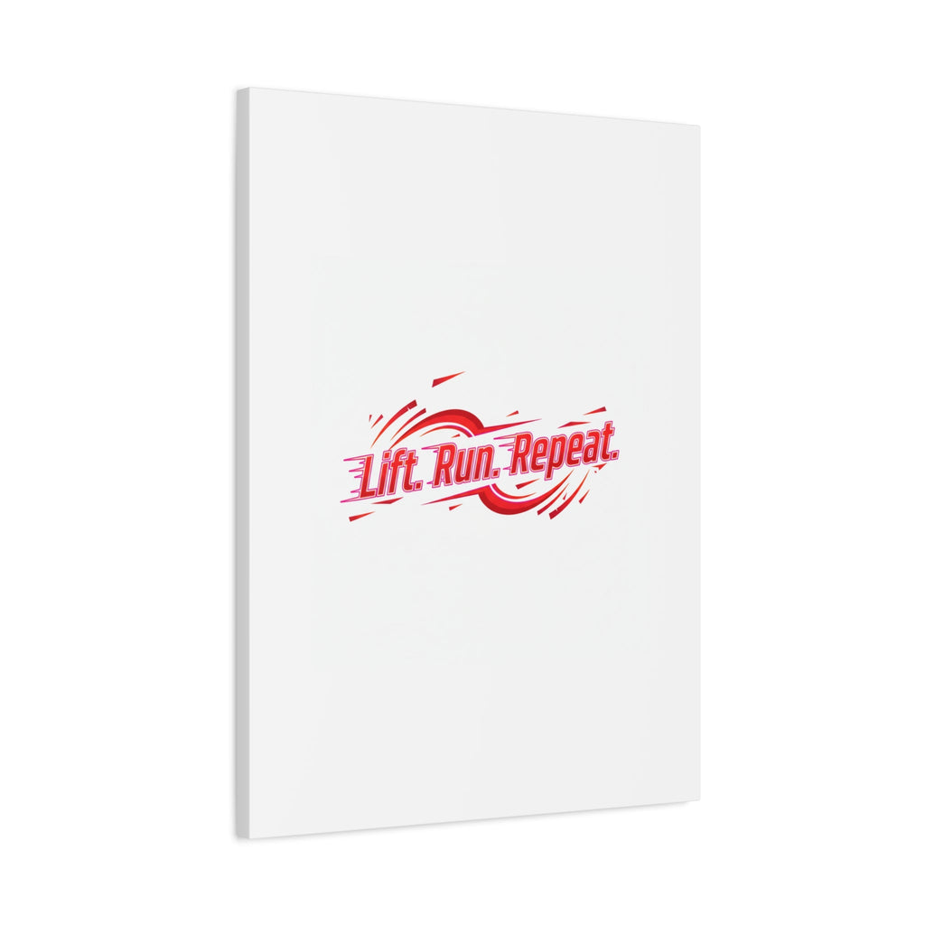 Lift Run Repeat Canvas | Fitness Wall Art, Gym Motivation