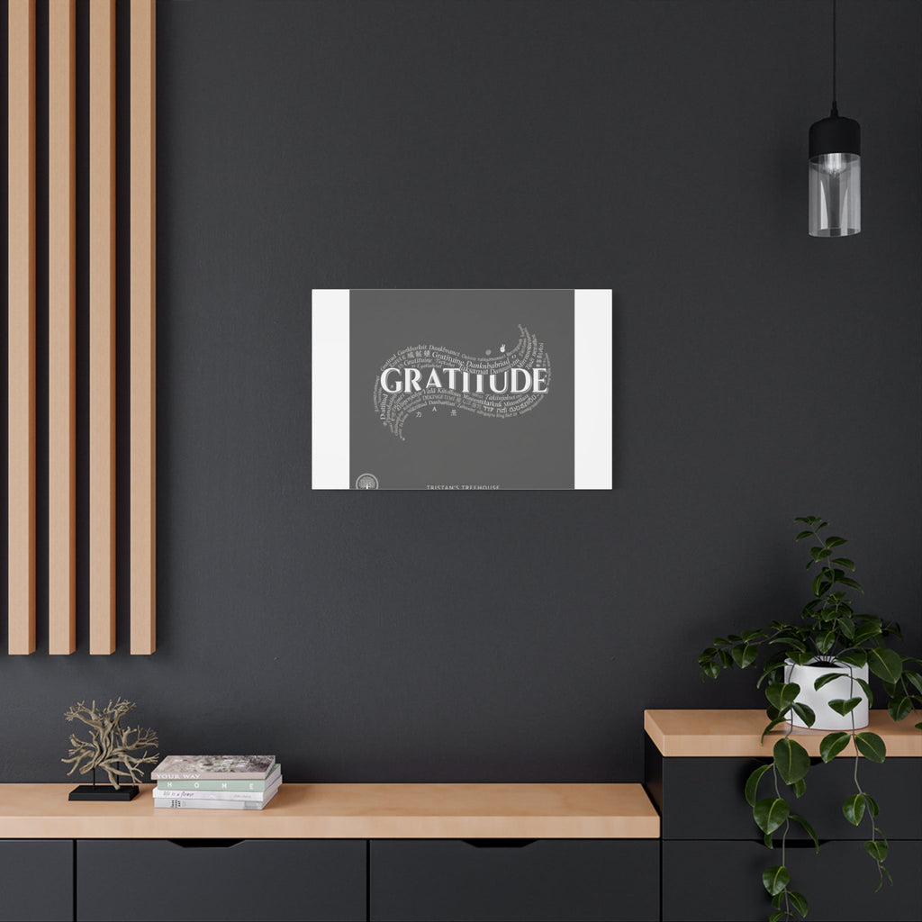 Gratitude Wall Art Matte Canvas | Tiny Treats, sweet uplifting print