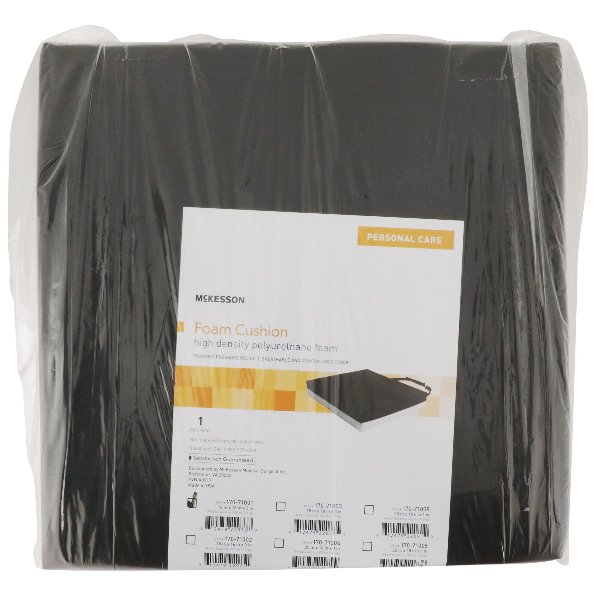 McKesson Foam Seat Cushion, 16 x 16 x 3 Inch 170-71001