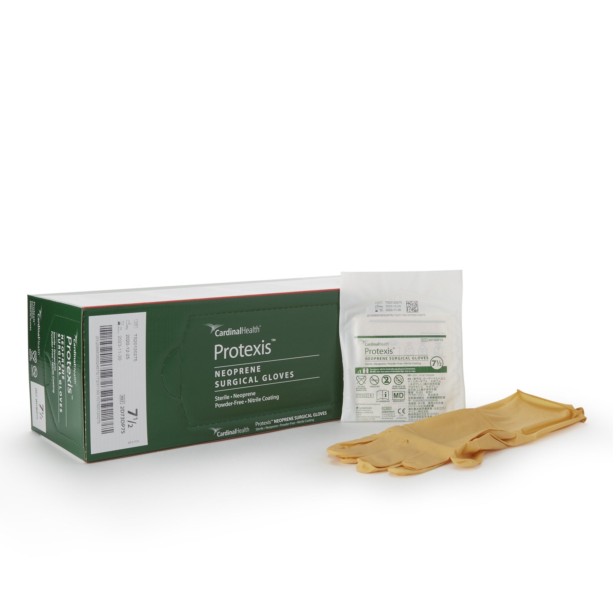 Protexis™ Polychloroprene Surgical Glove, Size 7.5, Ivory 2D73DP75