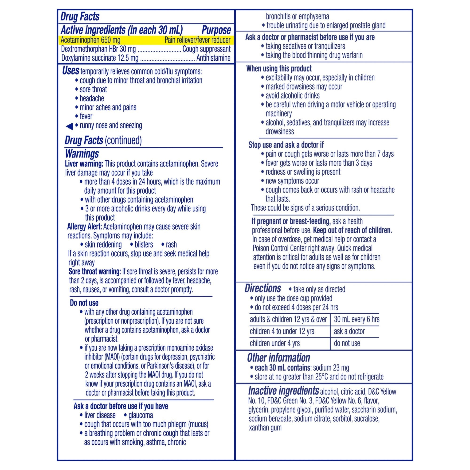Vicks NyQuil Cold & Flu Nighttime Relief Liquid 37000080708