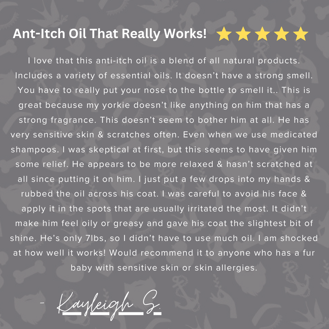 🐶🌿Itchy Pup Dog Skin Relief Oil for Allergies & Hot Spots