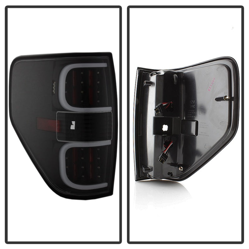 SPYDER xTune Ford F150 09-14 LED Tail Lights - Black ALT-ON-FF15009-LBLED-BK 5082169