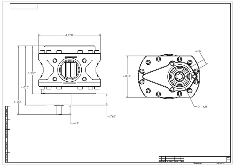 Aeromotive Fuel Pump, Spur Gear, 7/16" Hex, .900 Gear 19.5gpm