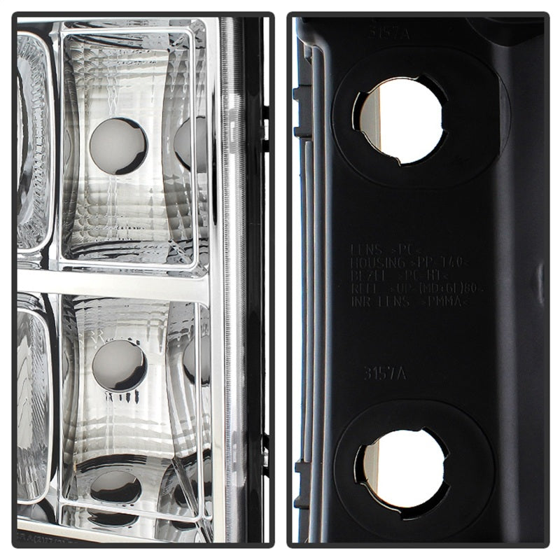 SPYDER Xtune GMC Sierra 07-13 Crystal Headlights Chrome HD-JH-GSIE07-AM-C 9034756