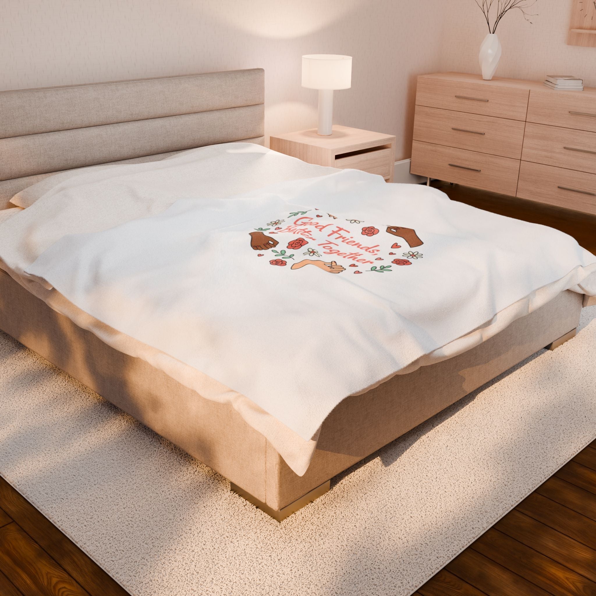 Good Friends Better Together Blanket | Friendship Valentine, Platonic Love