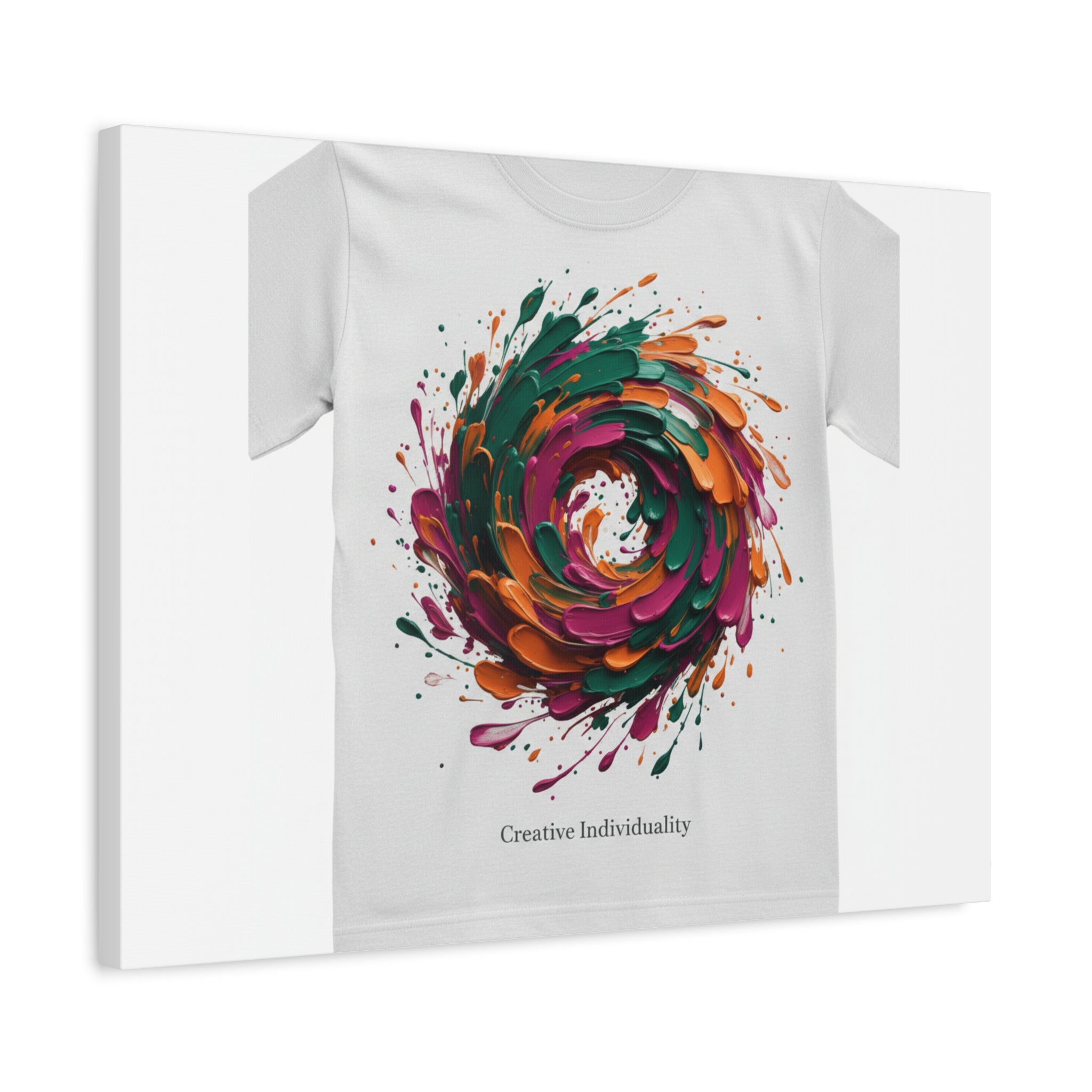 Painterly Abstract Floral Swirl Canvas | Matte Stretched Canvas