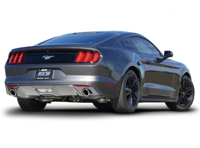 Borla Cat Back 15-17 Ford Mustang 3.7L V6 MT/AT 2.25in Pipe 4in Single Round Rolled Tips 140587