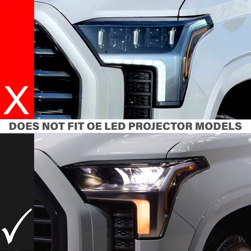 ANZO 22-24 Toyota Tundra (w/Factory LED Refl.) Z-Series Full LED Proj Headlights - Driver Side ONLY 111599X-L