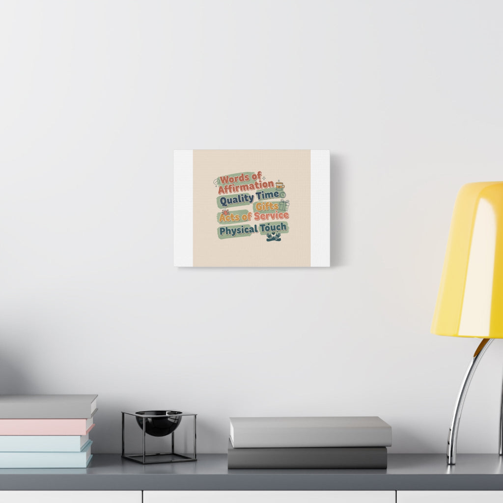 Love Languages List Matte Canvas Wall Art | love language meme, relationship humor