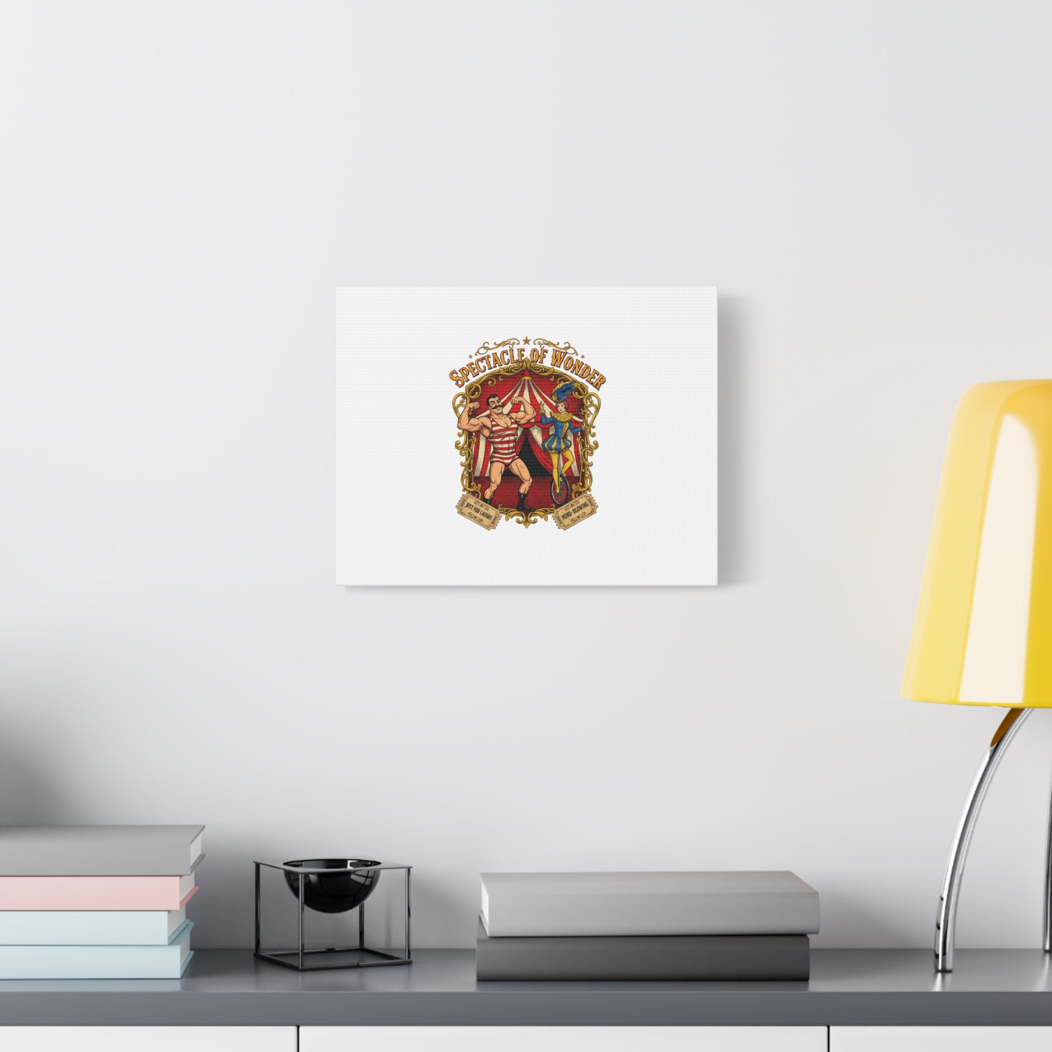 Spectacle of Wonder Circus Art Print, Canvas | Vintage Carnival Design