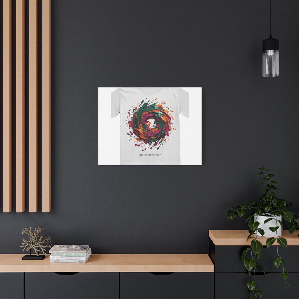 Painterly Abstract Floral Swirl Canvas | Matte Stretched Canvas