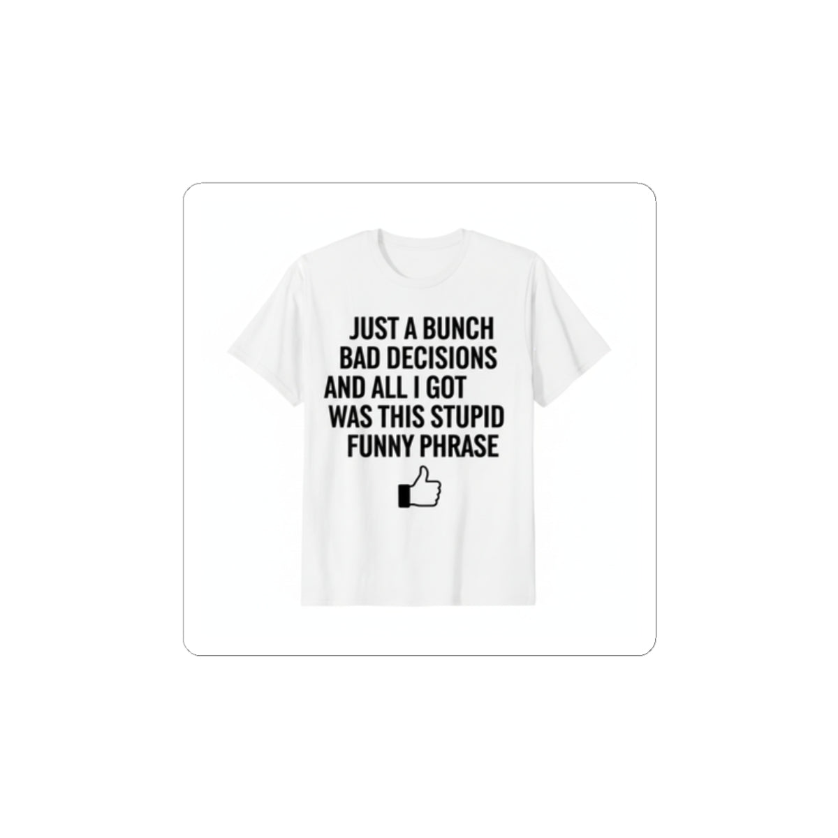 Self-Deprecating Quote Sticker | Sarcastic Introvert, Anxiety Humor