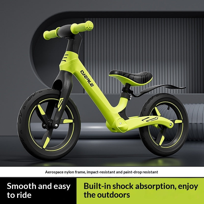 Shock-absorbing Balance Bike For Children No Pedals