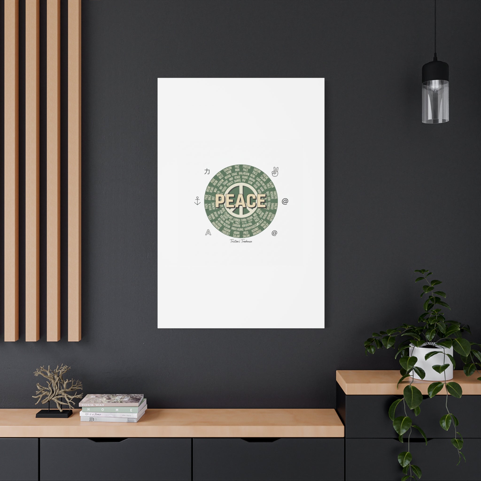 Peace doodle canvas | hand drawn sketch aesthetic, handwritten message