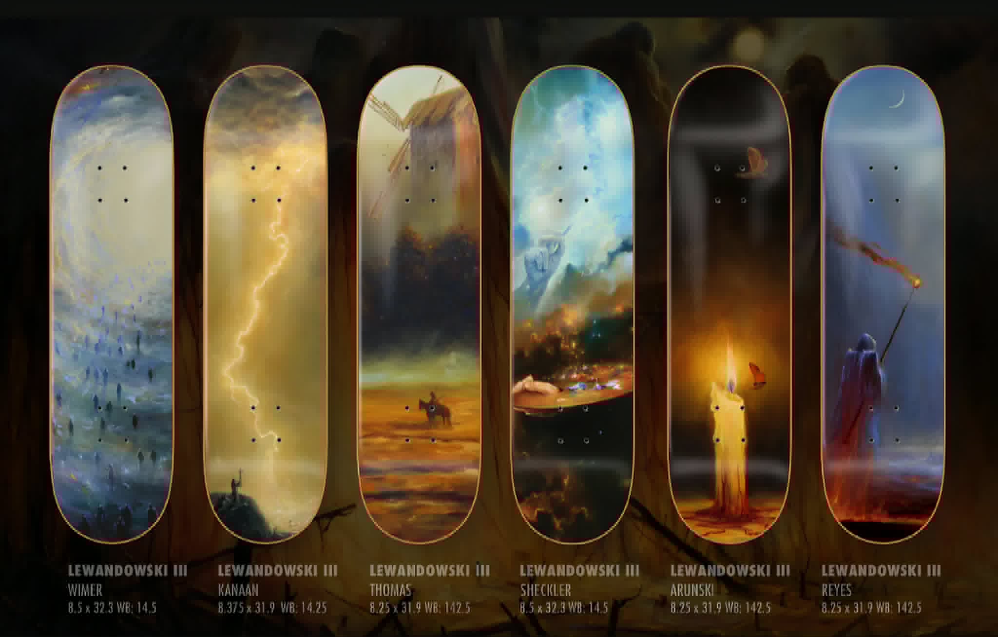 Zero Lewandowski 3 - Arunski "Fragility of Life" 8.25" Skateboard Deck
