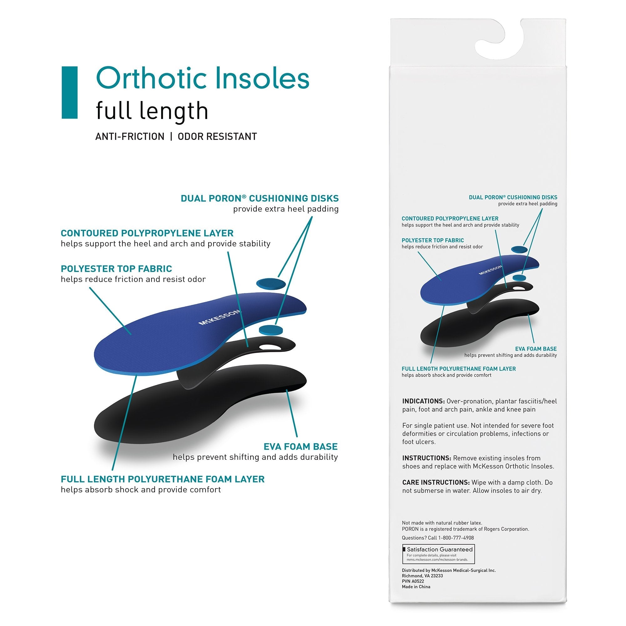 McKesson Insole, Size G 16-1005-01G