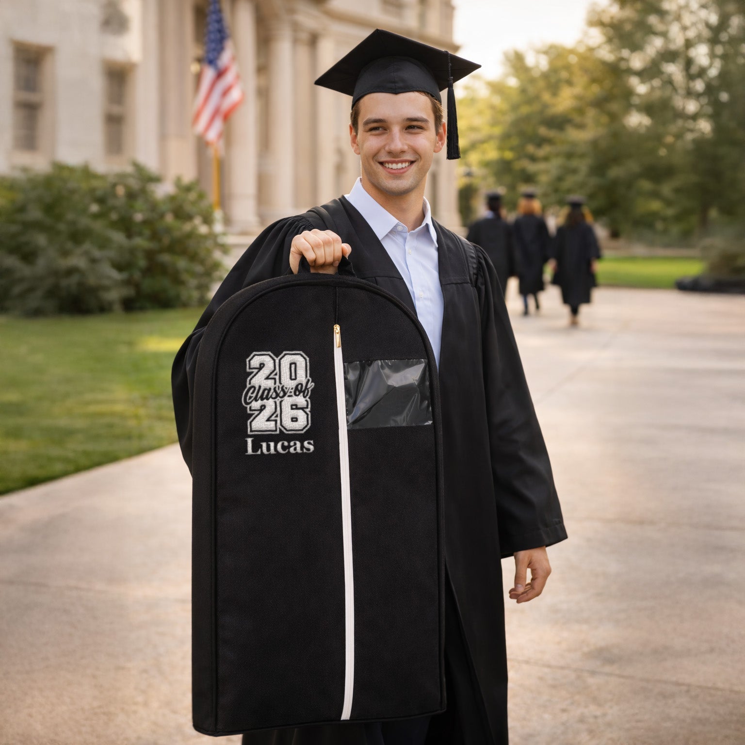 Personalized Garment Bag with Name for Graduation Outfits - Class of 2026