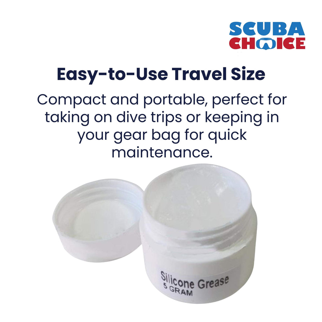 Scuba Diving Silicone Grease 5g 1/6 oz. for O-Rings Regulator Valve Seals