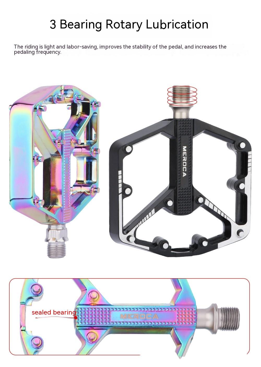 Bicycle Pedal Non-Slip Bike Pedals Aluminum Alloy Flat Platform Applicable Waterproof Cycling Accessories Bike Pedals Road Bicycle Pedals Cleats Set Clipless Pedals Compatible With Road Bikes