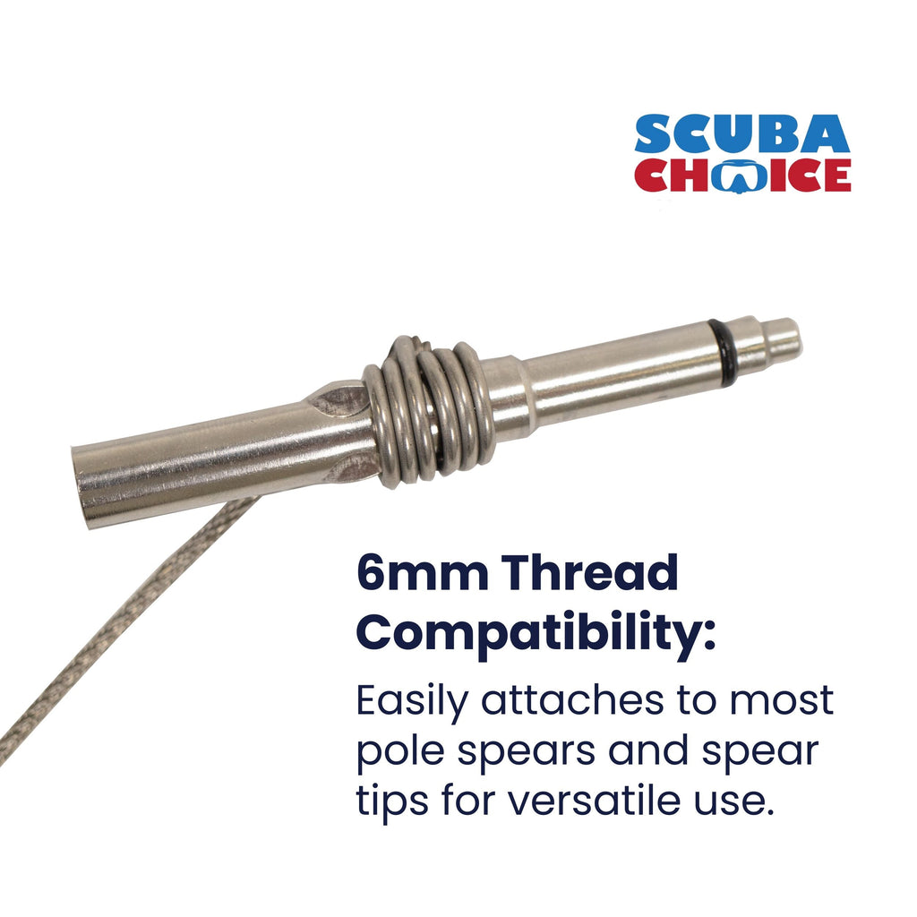 Scuba Choice 5" Break-Away Slip Tip 6mm thread, Complete Assembly