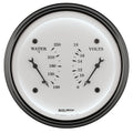 AutoMeter Gauge Dual Wtmp & Volt 3-3/8in. 250 Deg. F & 18V Elec Old Tyme White 1630