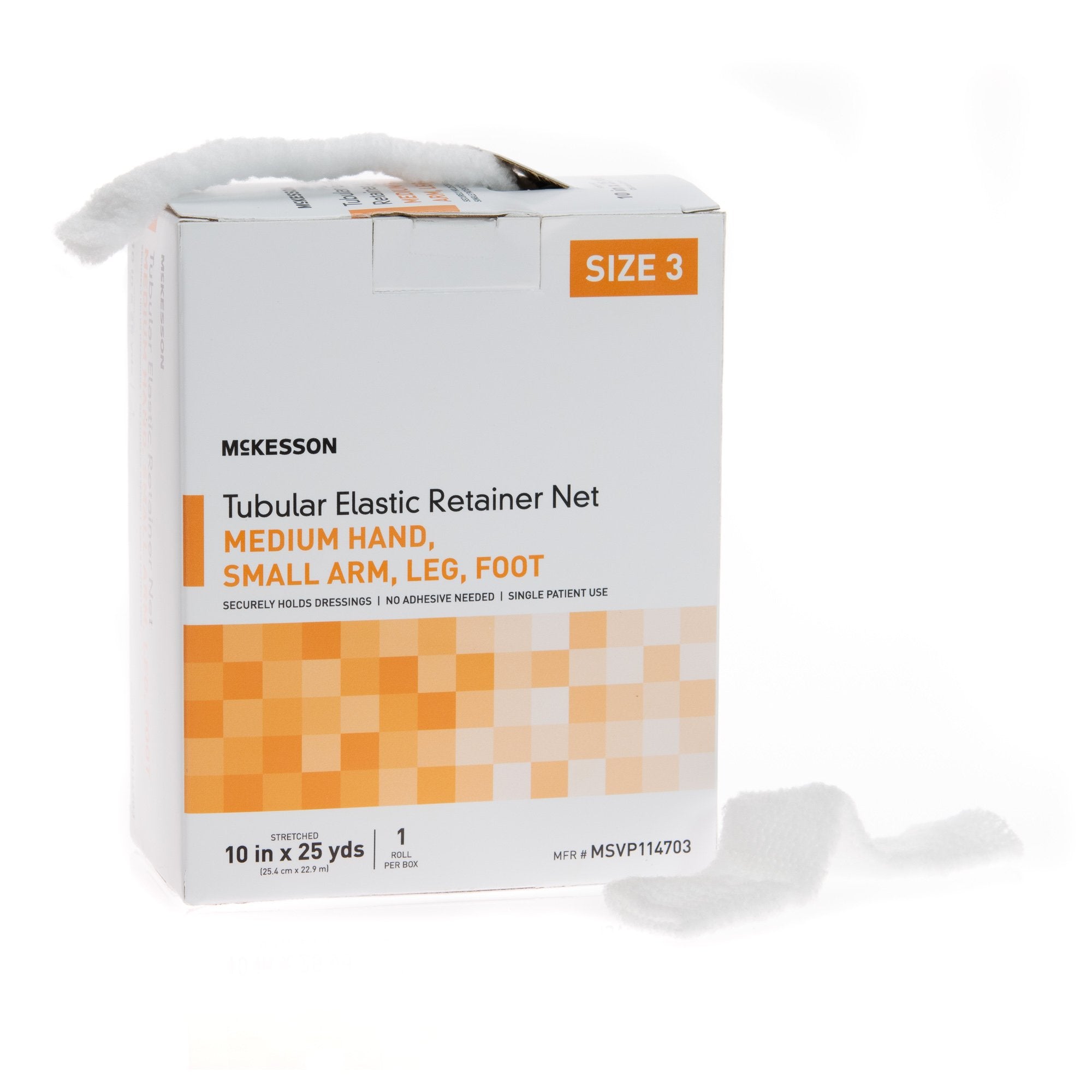 McKesson Tubular Bandage, 10 Inch x 25 Yard, Size 3 MSVP114703