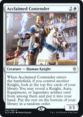 Acclaimed Contender (PRE-01S) - Throne of Eldraine Promos Foil