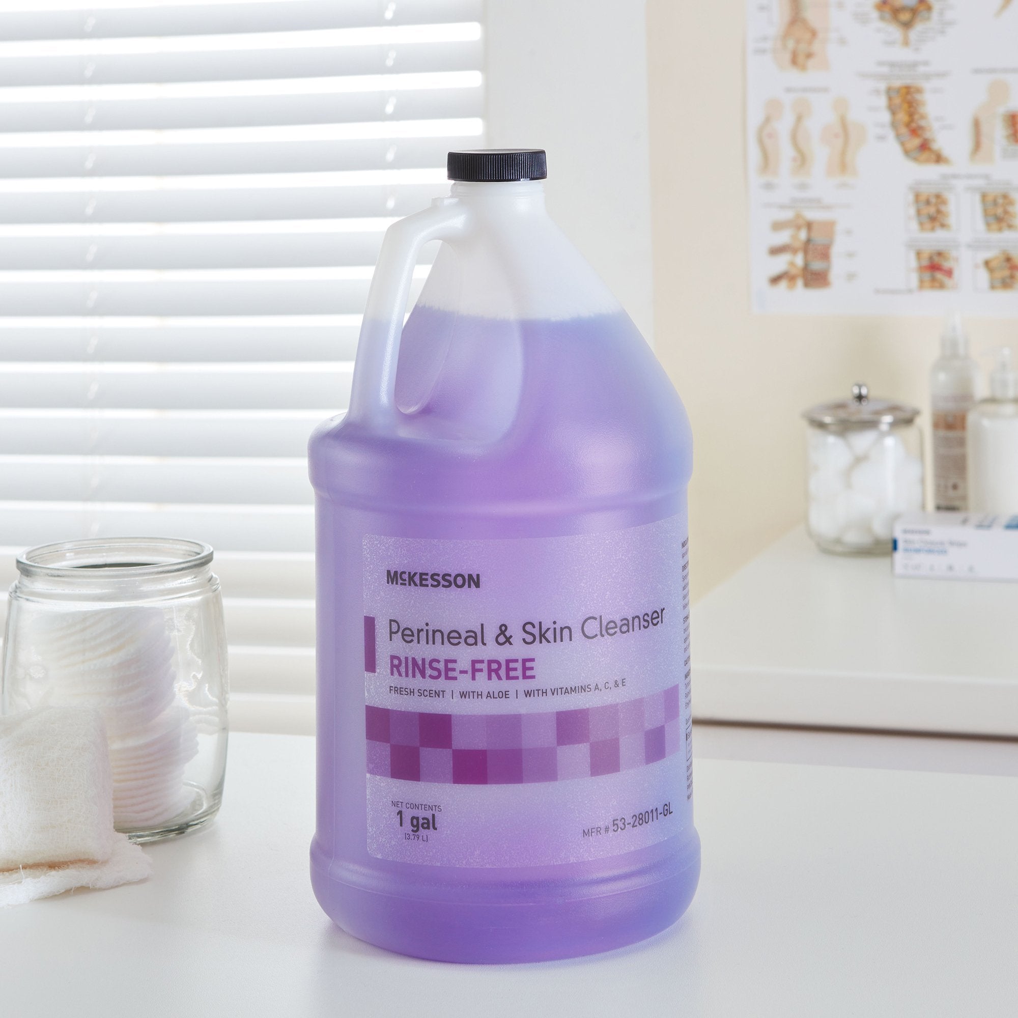 McKesson Rinse-Free Perineal Wash, Fresh Scent, 1 gal. 53-28011-GL