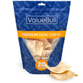 ValueBull USA Beef Rawhide Chips for Dogs, 25 Count