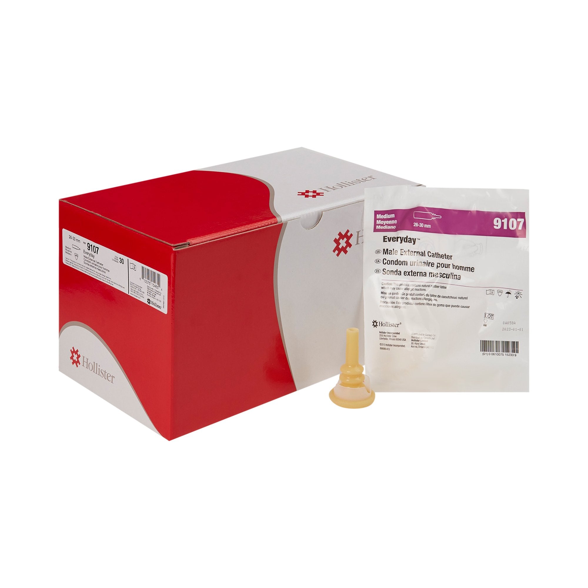 Hollister Everyday™ Male External Catheter, Medium 9107
