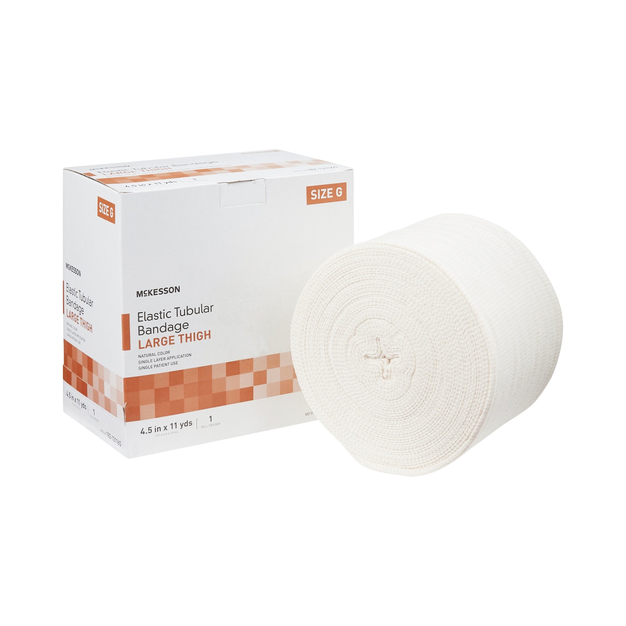 McKesson Elastic Tubular Support Bandage, 4-1/2 Inch x 11 Yard 182-13116G