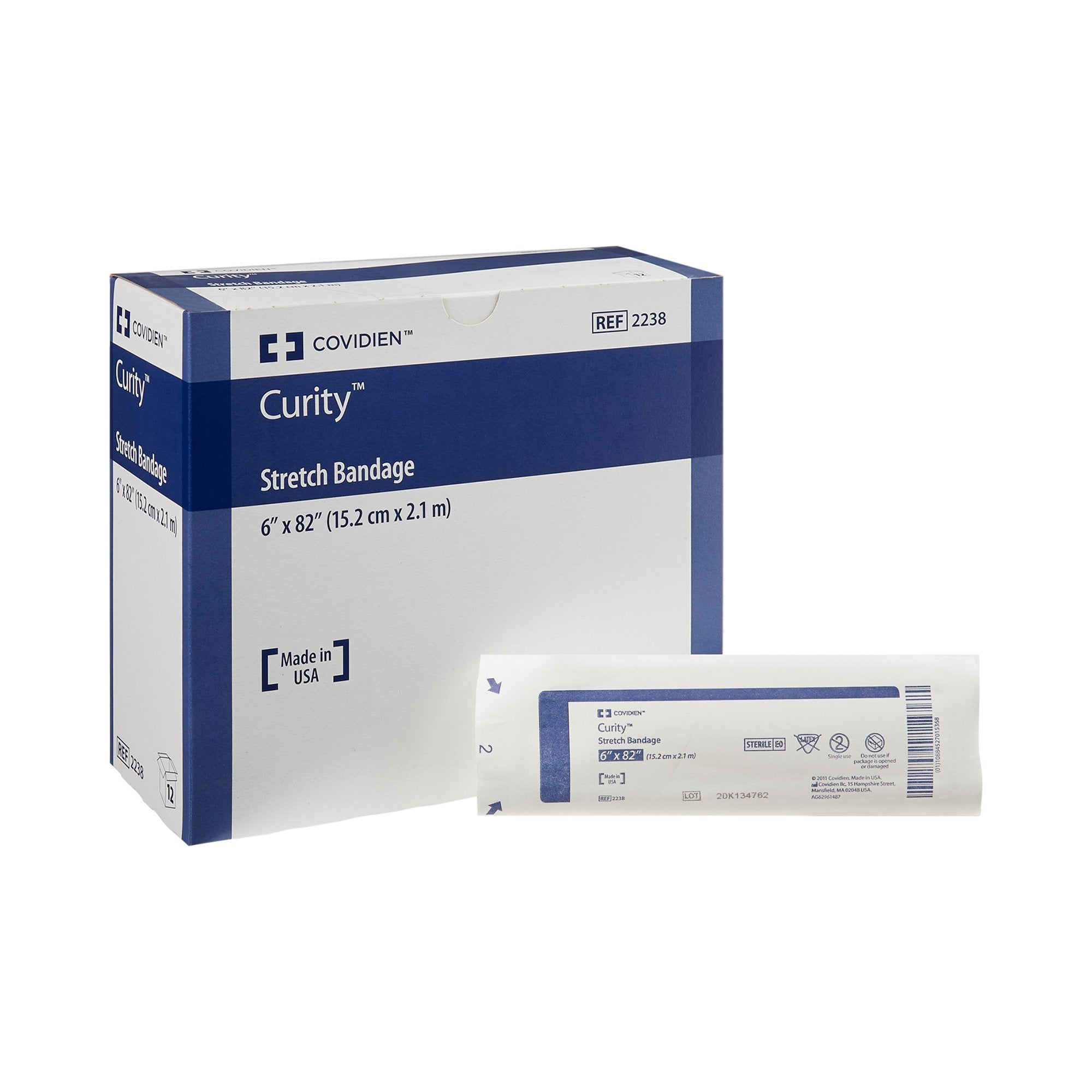 Curity™ Sterile Conforming Bandage, 6 x 82 Inch, 1-Ply 2238-