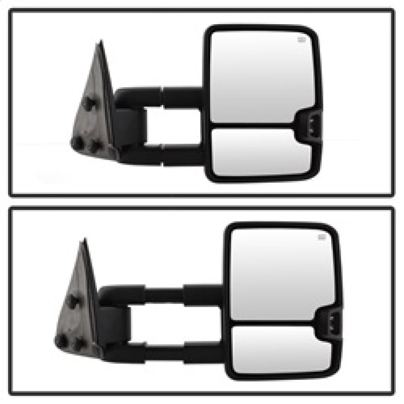 SPYDER xTune Chevy Silverado 03-06 Heated Amber Signal Telescoping Mirrors Chrome MIR-CS03S-G3C-PWH-AM-SET 9936753