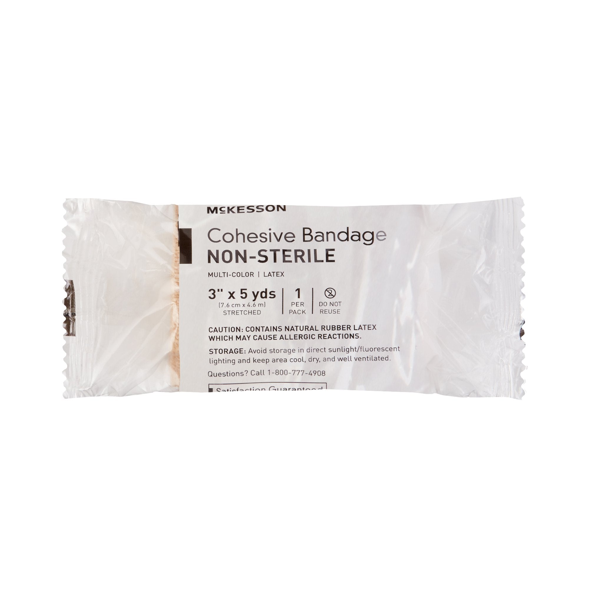 McKesson Self-adherent Closure Cohesive Bandage, 3 Inch x 5 Yard 16-4303