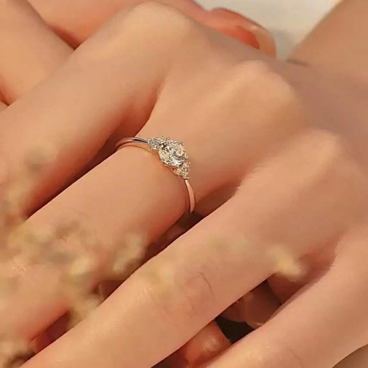 1 Carat Moissanite 925 Sterling Silver Ring