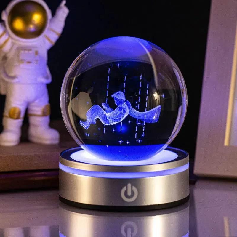 3D Space LED Crystal Ball Lamp