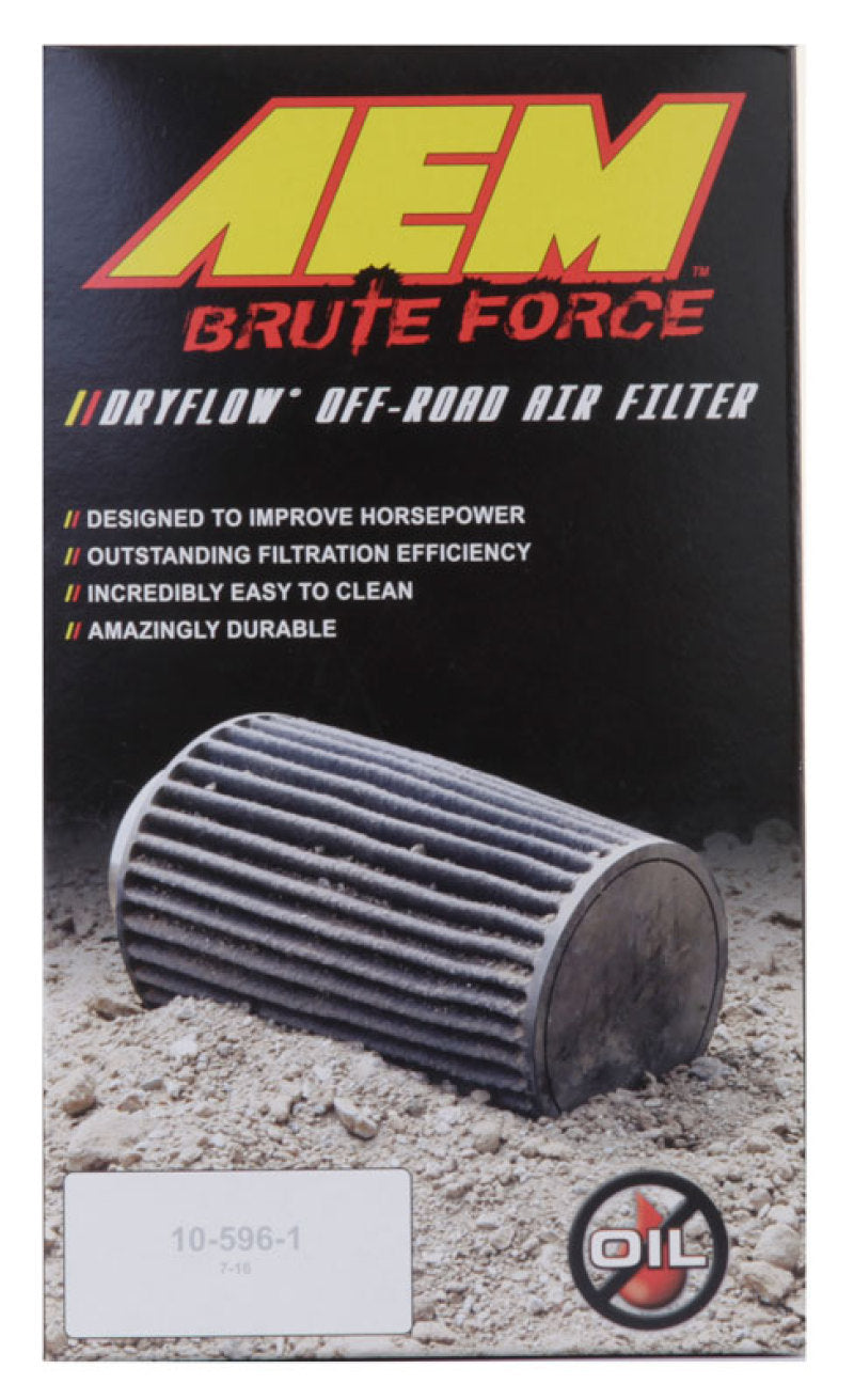 AEM Induction AEM 3.5 inch x 9 inch DryFlow Conical Air Filter 21-2049BF