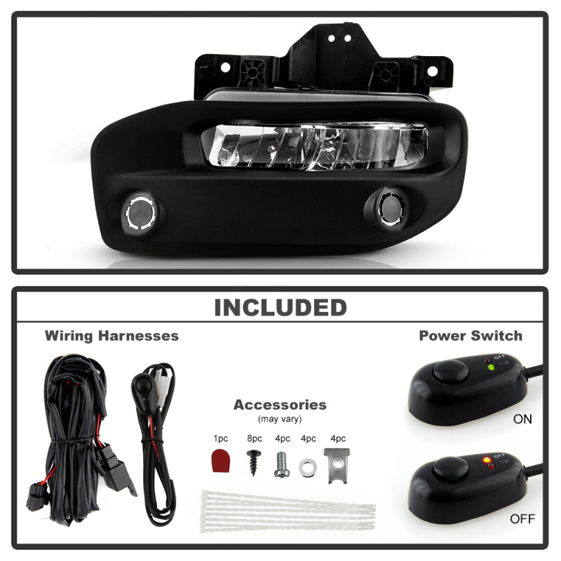 SPYDER 19-22 Dodge Ram 2500/3500 OEM Full LED Fog Lights w/Universal Switch 9051050