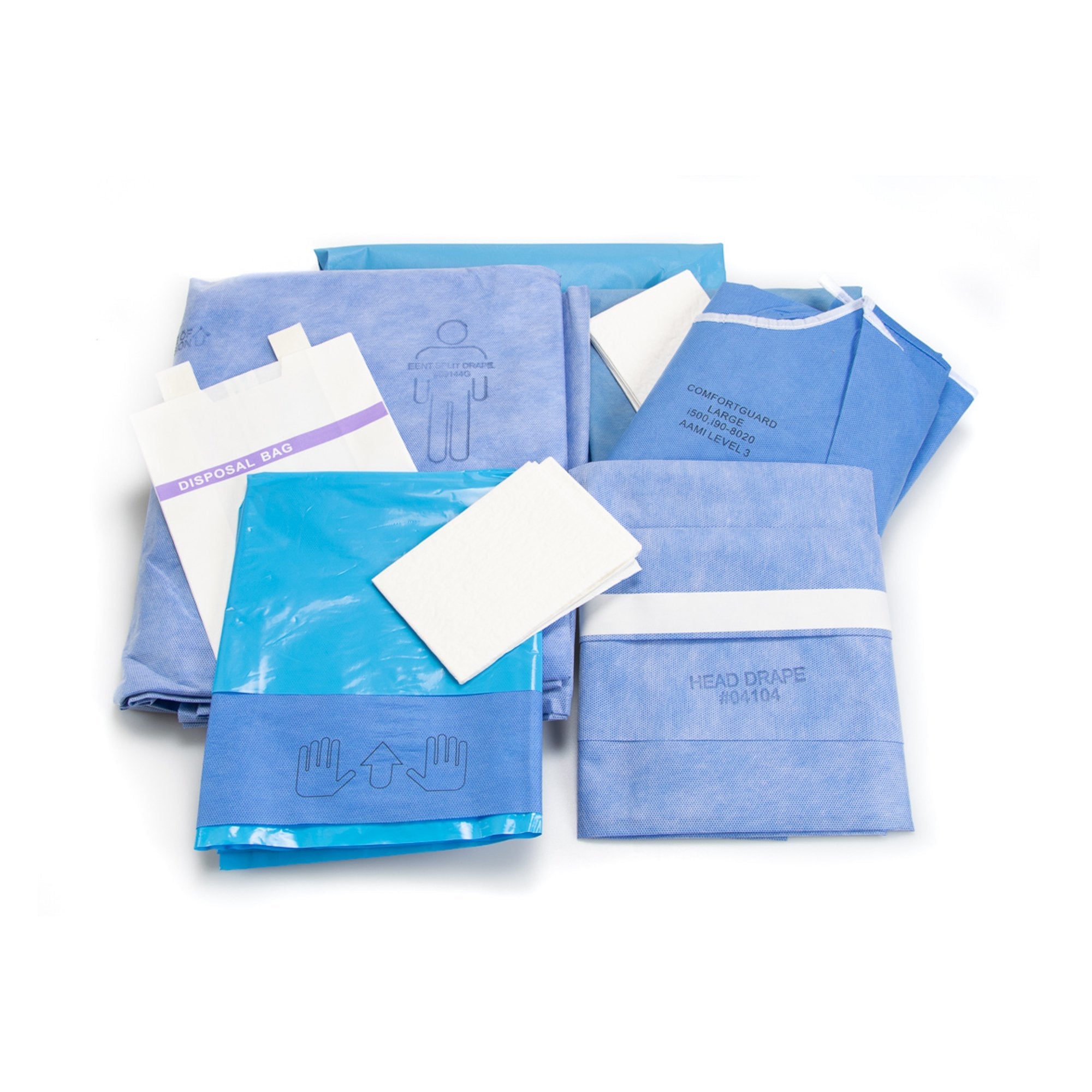 McKesson Eye, Ear, Nose and Throat Drape Pack 183-I86-04201-S