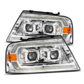 AlphaRex 06-08 Lincoln Mark LT LUXX-Series LED Projector headlights Black w/ Sequential Signal 880132 *Discontinued