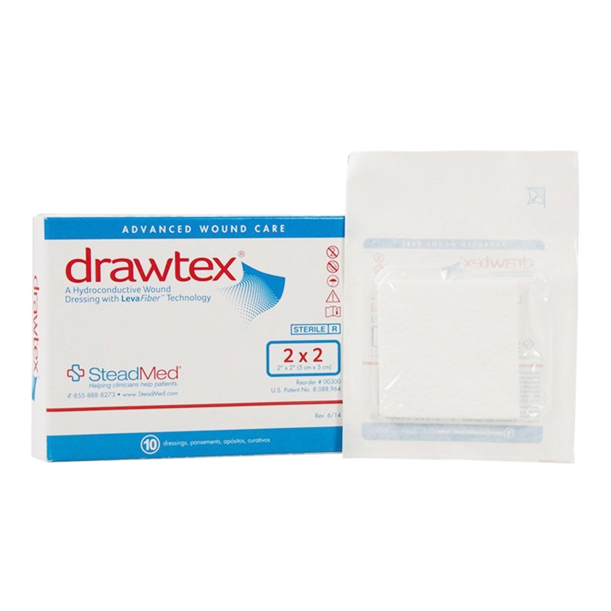 Drawtex® Nonadherent Dressing, 2 x 2 inch 00300