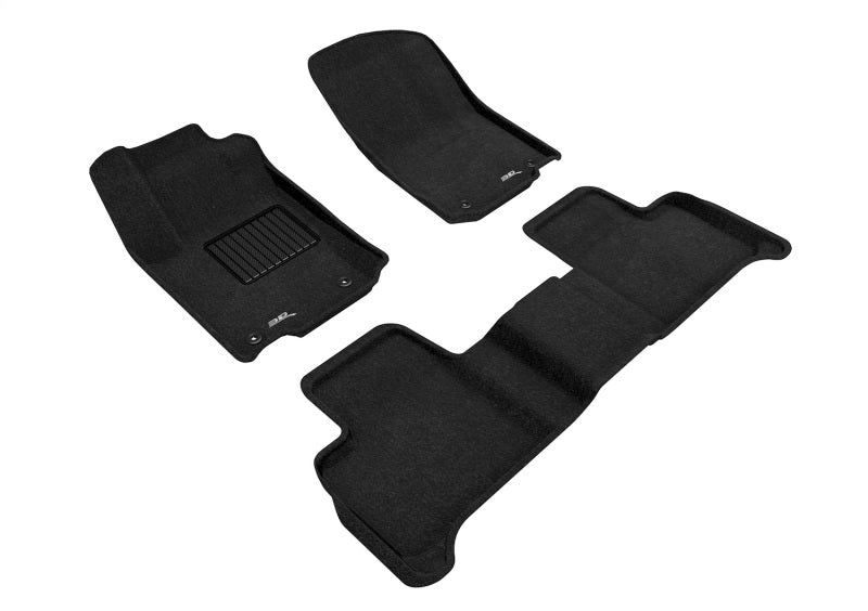 3D MAXpider 16-19 Mercedes GLE-Class Suv/Coupe Amg GLE63 SUV Elegant 1st 2nd Row - Set (Black) L1MB05304709