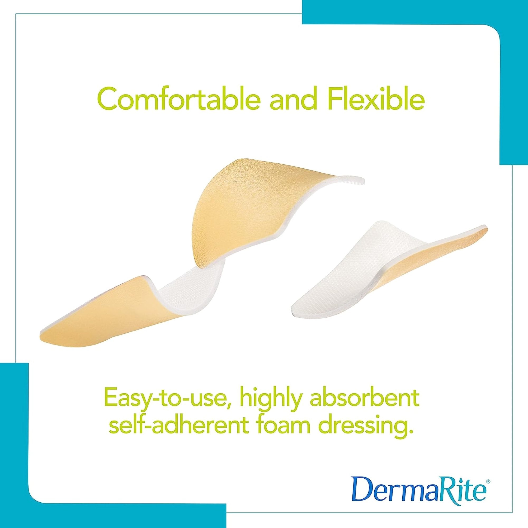 ComfortFoam™ Silicone Adhesive without Border Silicone Foam Dressing, 8 x 8 Inch 44880
