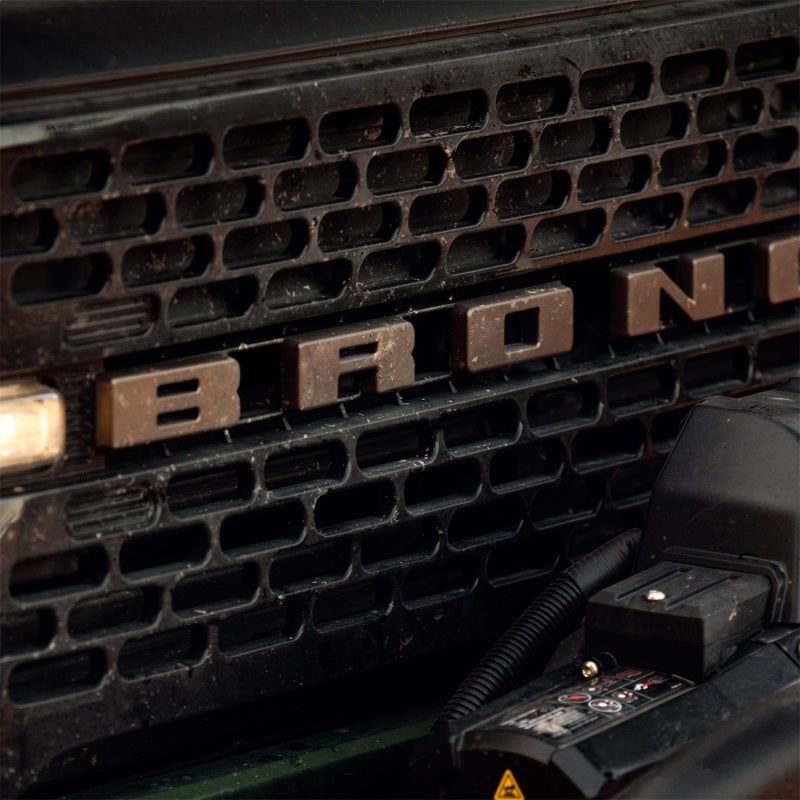 Ford Racing 2021+ Bronco Grille Lettering Overlay Kit - Bronze M-1447-BLBR
