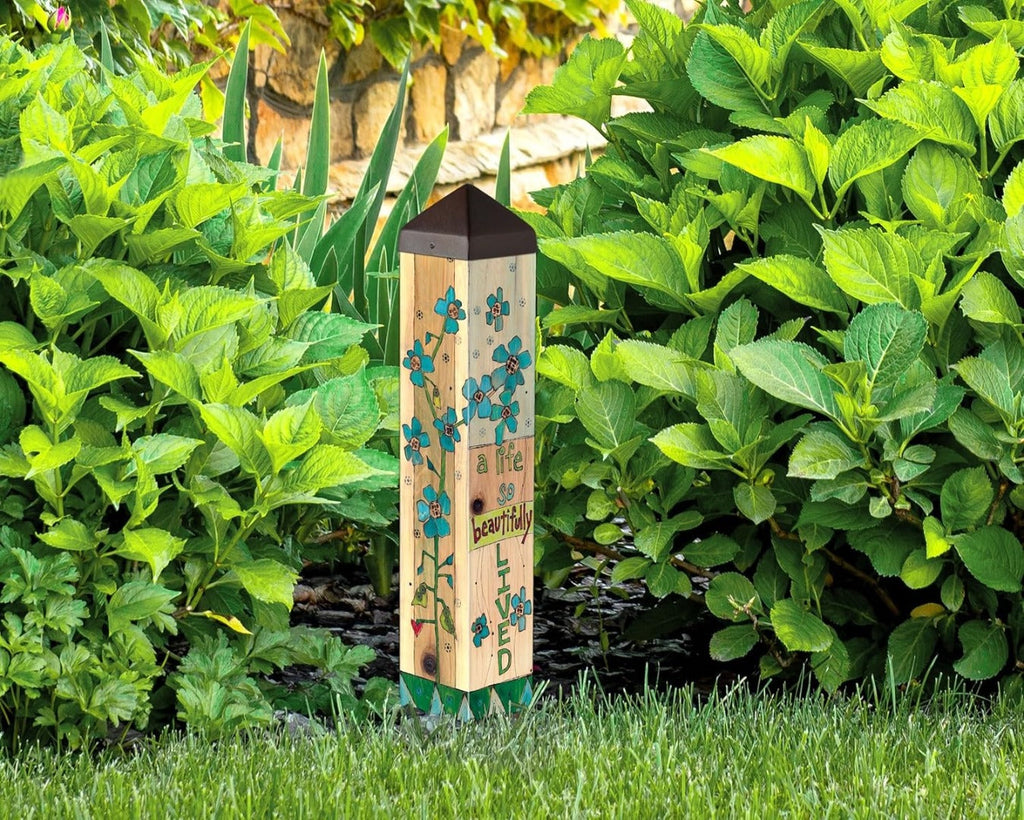 A Beautiful Life Art Pole 20 Inches Memorial