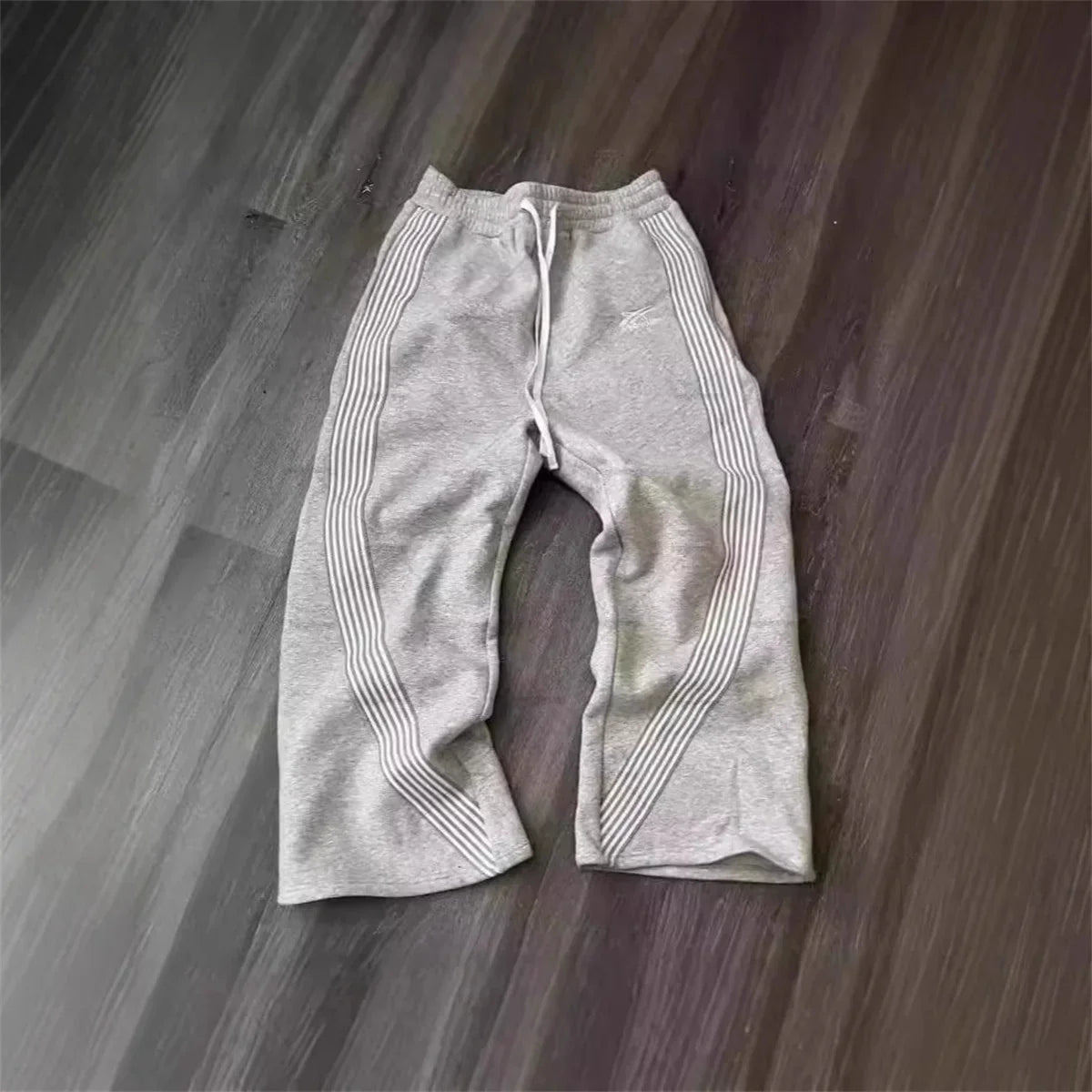 Casual Loose Straight Leg Pants Striped 2025 Summer Fashion Trend Brand Street Hip-hop Jogging Men's Women's Harajuku Sweatpants
