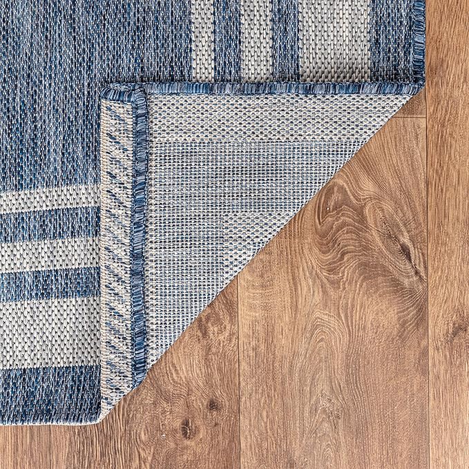 Keen Home Design Terrace Outdoor Area Rug - 5x8 Washable Indoor/Outdoor Rug for Patio, Kitchen, Balcony, Beach, Garden, Deck and Porch, Size: 5'3"x7'7"