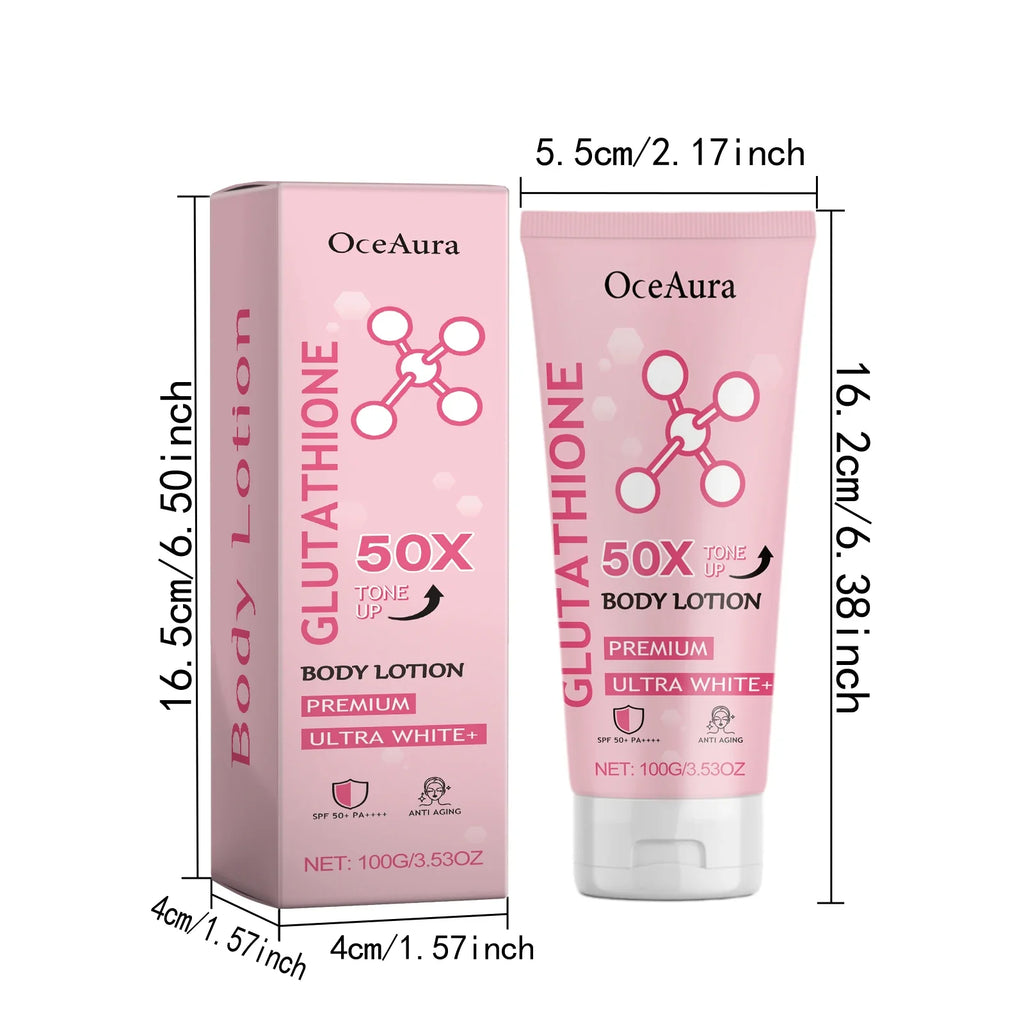 Oceaura Glowing Skin Body Lotion Moisturizing Smoothing Nourishing Skin Easy To Carry Reduce Dryness Brightening Tone Body Cream